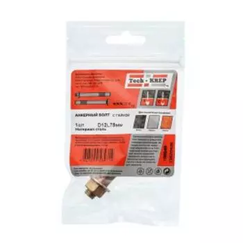 Болт анкерный с гайкой Tech-Krep, 12х75 мм, 1 шт