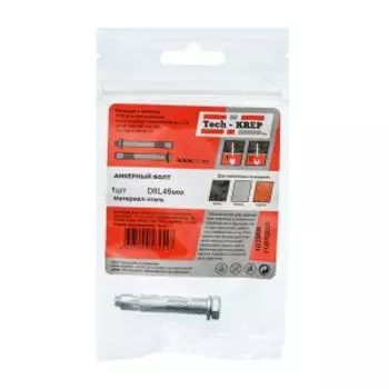 Болт анкерный TECH-KREP, 8х45мм, 1 шт