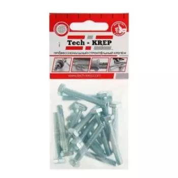 Болт DIN 933 М TECH-KREP, 16шт, 6х35мм, шестигранный, оцинкованный