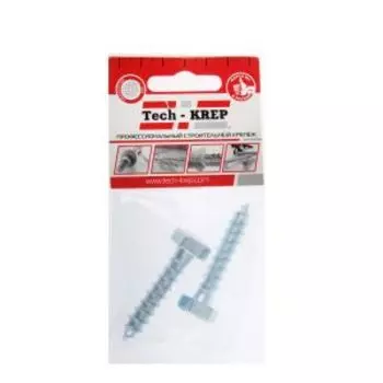 Болт сантехнический TECH-KREP, 10х50мм, 2шт, оцинкованный
