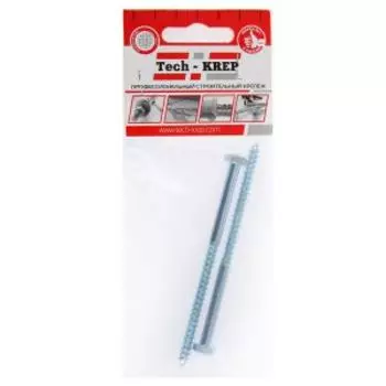 Болт сантехнический Tech-Krep, оцинкованный, 6х100 мм, 2 шт