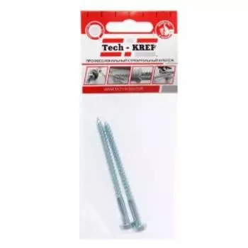 Болт сантехнический Tech-Krep, оцинкованный, 6х80 мм, 2 шт