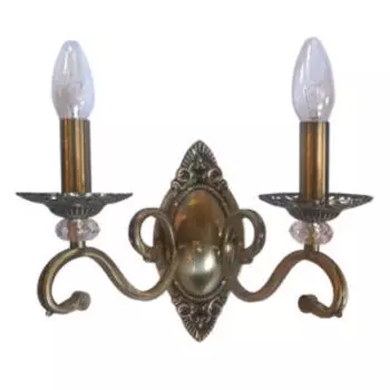 Бра, E27, 60Вт, латунь