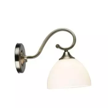 Бра Фелиция, Е27, 60 Вт, металл, стекло, бронза