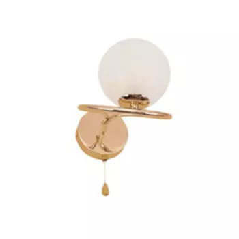 Бра, G9, 40 Вт, металл, стекло