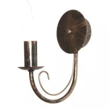 Бра Элетех Рустика, Е14, 60 Вт, черный золотой