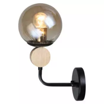 Бра Символ Света, Е27, 60 Вт, черный, коричневый