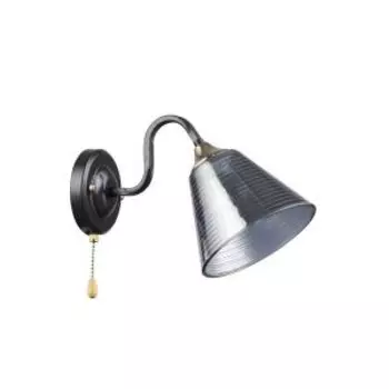 Бра Тетро 36, Е27, 60 Вт, металл, стекло, коричневый