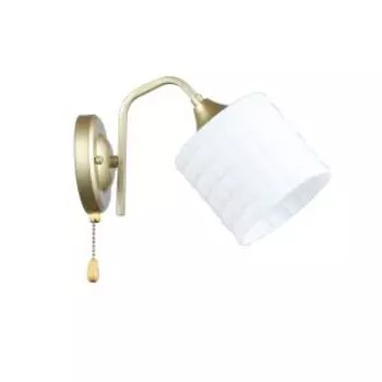 Бра Тетро 37, Е27, 60 Вт, металл, стекло, золото