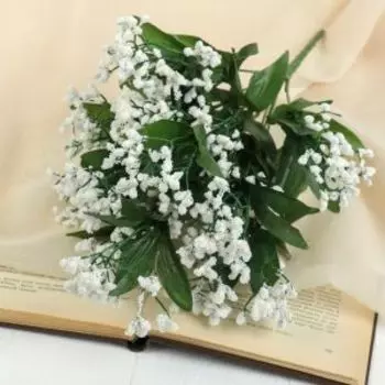 букет искусственный Чубушник, размер: 6х12х40см, белый