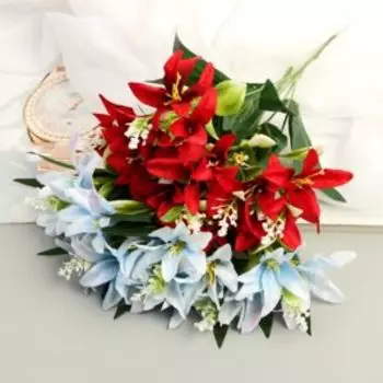 букет искусственный Лилия галант 7х28 см, микс 9789664