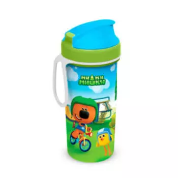 Бутылка Ми-Ми-Мишки с петлей, 400 мл, зеленый, пластик