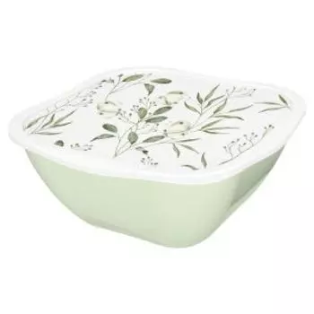 Cалатник с крышкой Весенняя зелень, 3 л, пластик