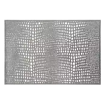 Cалфетка сервировочная Соты, 30х45 см, серебро, ПВХ
