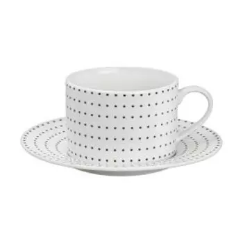 Чайная пара Esprado Puntos, 220 мл, костяной фарфор