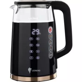 чайник электрический Leonord LE-1511 (1,7 л) черный, стекло