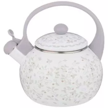 Чайник эмалированный со свистком Agness Вивьен, 2.2 л, индукция