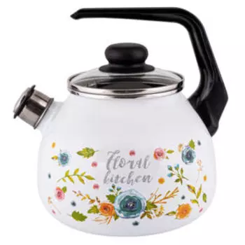 Чайник Appetite Floral kitchen, 3 л, эмаль