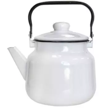 чайник Белый 3,5 л, эмаль, индукция