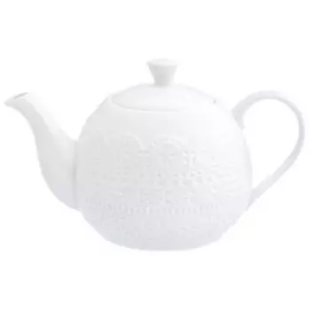 чайник Кружево 1,1л, фарфор