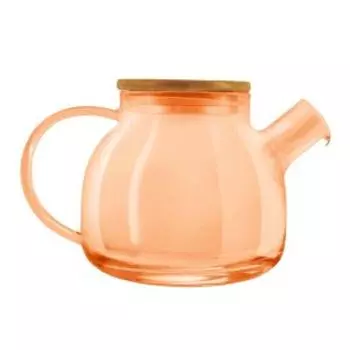 чайник PROMSIZ Оранжевый 1 л, стекло