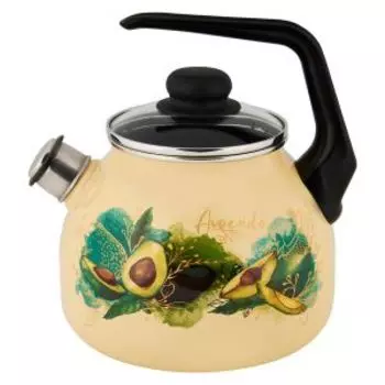 Чайник со свистком Appetite Avocado, 3 л, эмаль