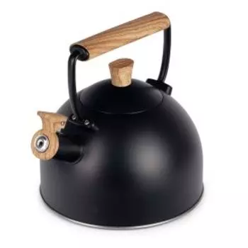 Чайник со свистком Attribute Blackwood, 2.5 л, нерж. сталь