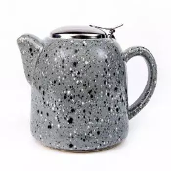 Чайник заварочный Elrington Феличита Крошка, 600 мл, реактив белый с синей крошкой, керамика