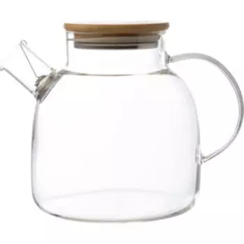 Чайник заварочный Foresta di bambu, 1.5 л, стекло/бамбук