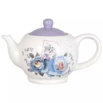 Чайник заварочный Lavenir Сиреневый букет, 950 мл, керамика