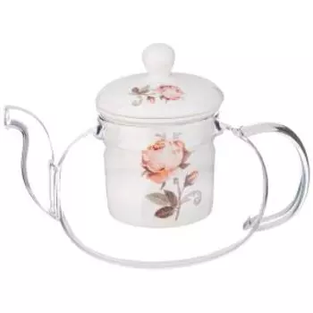 чайник заварочный LEFARD МЭРИБЕЛЬ 650мл, стекло/фарфор