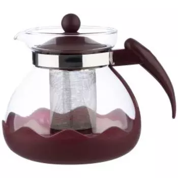 Чайник заварочный Mallony Decotto-1500, 1.5 л, пластик/стекло/нерж. сталь