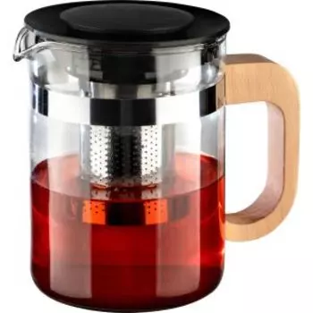 Чайник заварочный Mallony La Caffetteria, 800 мл, стекло/дерево/нерж. сталь