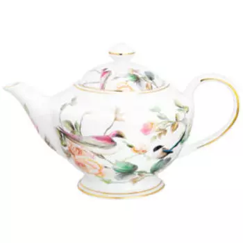 Чайник заварочный Певчие птички, 800 мл, фарфор