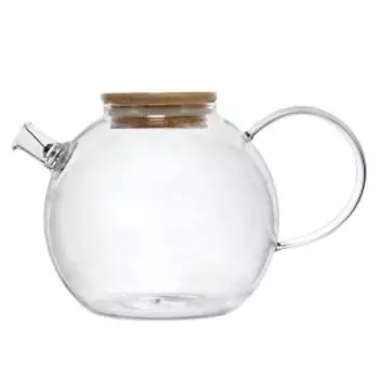 Чайник заварочный Taller Кассиопея, 1 л, стекло/бамбук/сталь