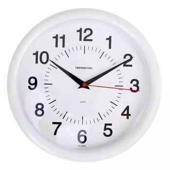 Часы настенные Белые классика, 24 см