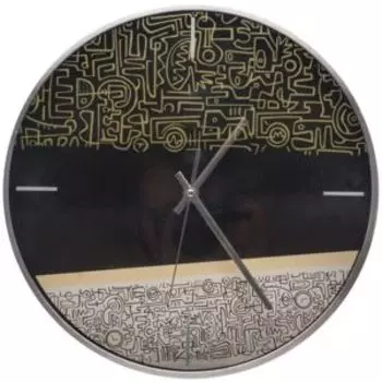 Часы настенные Круг без цифр, 30.5см, пластик/хром