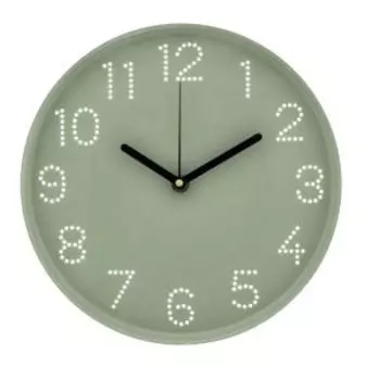 часы настенные РУБИН Классика, d25см, круг, пластик, арабские цифры, оливковый