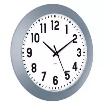 Часы настенные TroykaTime, 30.5 см, круглые, белые, арабские цифры