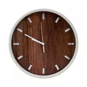 часы настенные ВЕЩИЦЫ Дерево, 30х30х3,8см, коричневый, Fancy65, без цифр