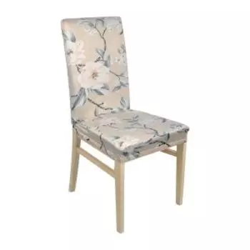 Чехол на стул Цветы, 50х50х55 см, 100% полиэстер