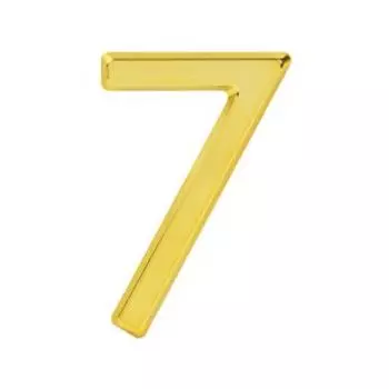 Цифра на дверь НОРА-М 7, 75 мм, пластик, золото