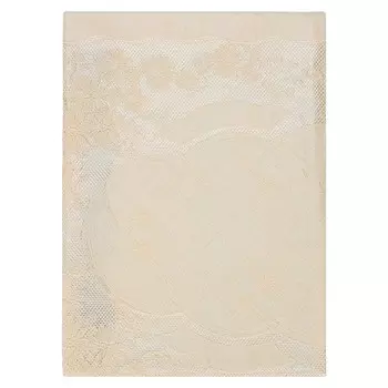 Cкатерть кружевная, 110х140 см, бежевый, ПВХ безосновный