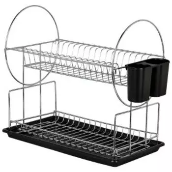Cушилка для посуды двухуровневая, 50х23.5х33 см, сталь