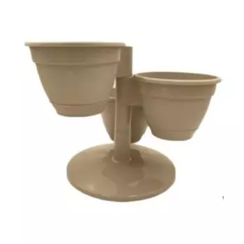 Цветочный каскад Антик из 3 горшков, крем