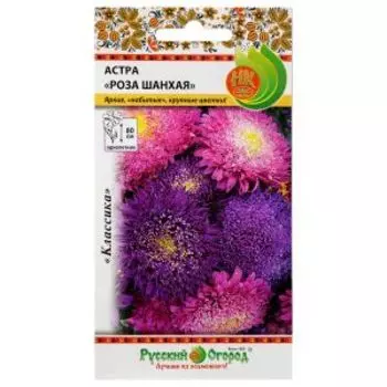 Цветы Астра Роза Шанхая, 0,1 г