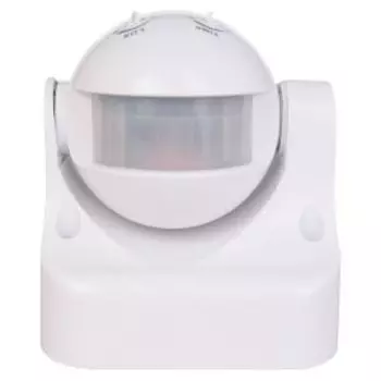 Датчик движения ЭРА MD 03, 1200 Вт, ИК, угол 180°, 12 м, белый