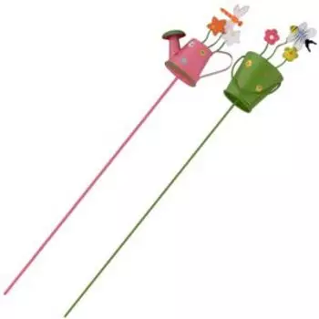 Декор для растений, 25 см, металл, в ассортименте