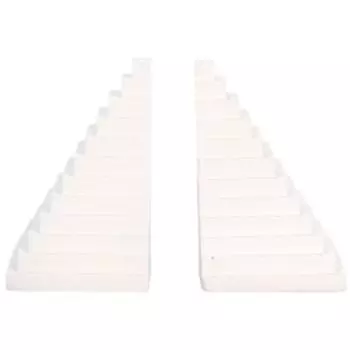 Держатель для книг Пирамида, гипс, белый