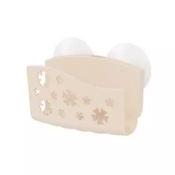 Держатель навесной для губки, 9.6х5х9.6 см, на присосках, пластик